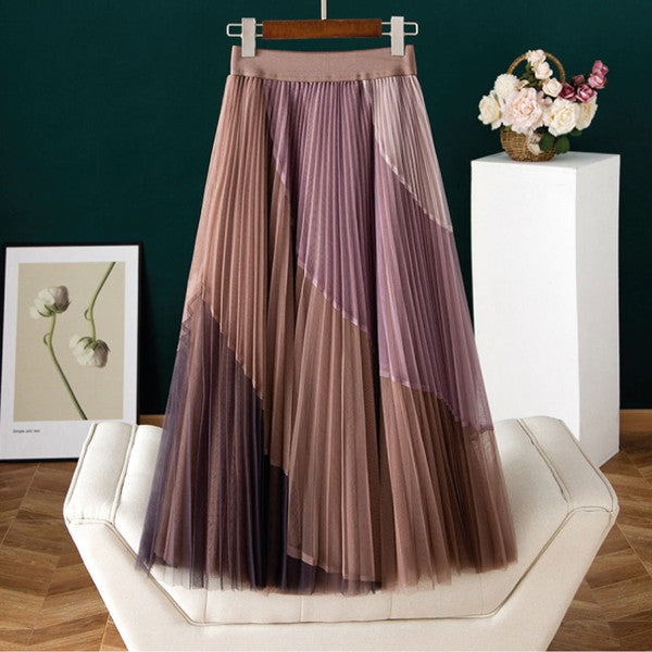 Amelia Tiered Double-Layered Skirt
