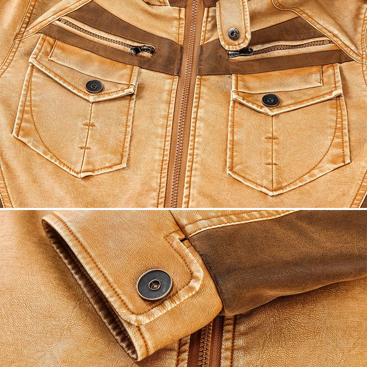 Durable and Trendy PU Leather Jacket