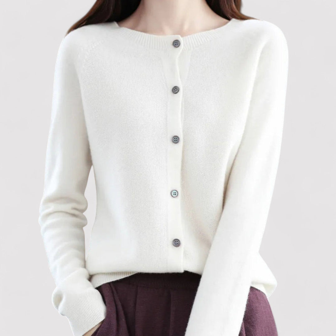 Elegant Women's Open Neck Cardigan