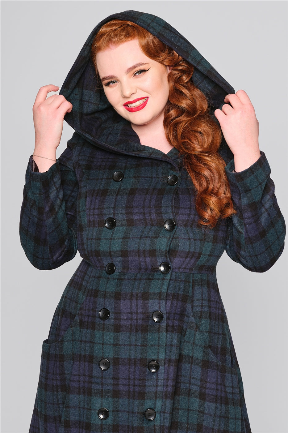 Heather Timeless Plaid Swing Coat