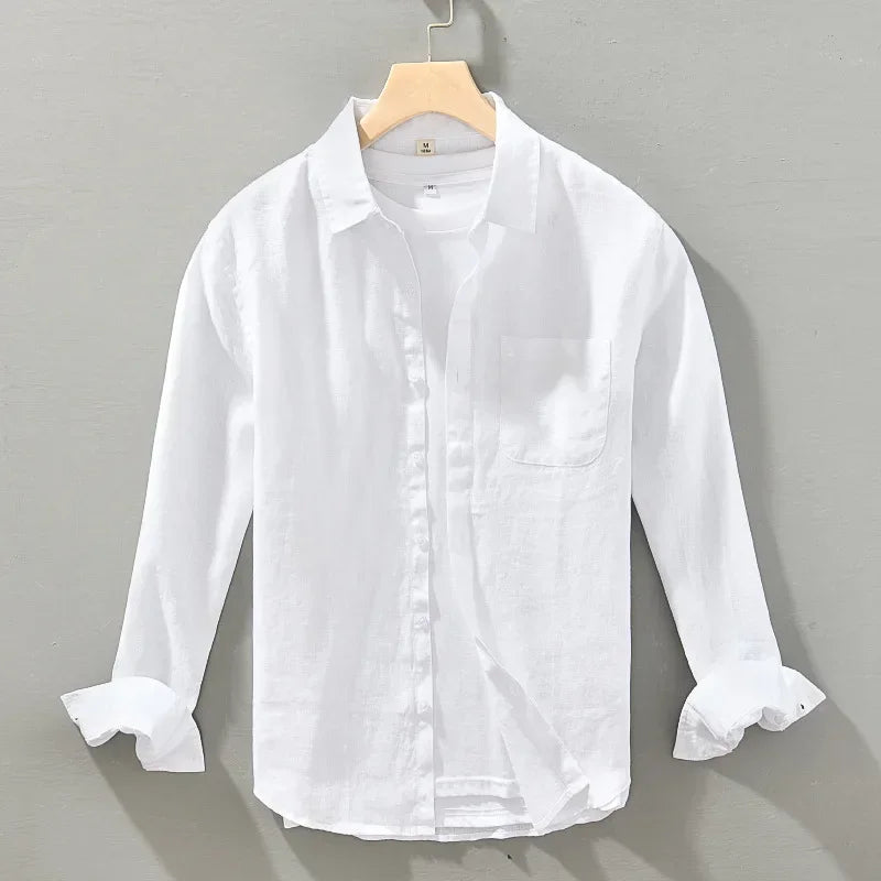 Long sleeve linen shirt