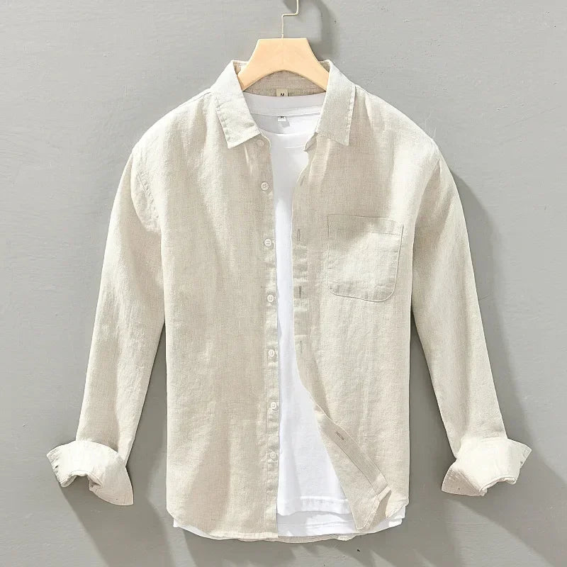 Long sleeve linen shirt