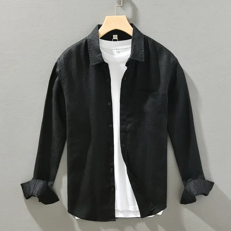 Long sleeve linen shirt