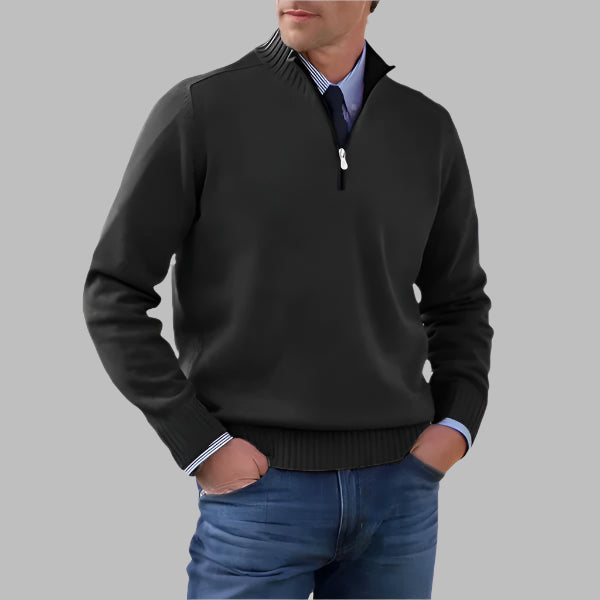 Luxury Zip-Up Sweater
