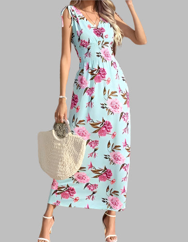 Pink maxi dress