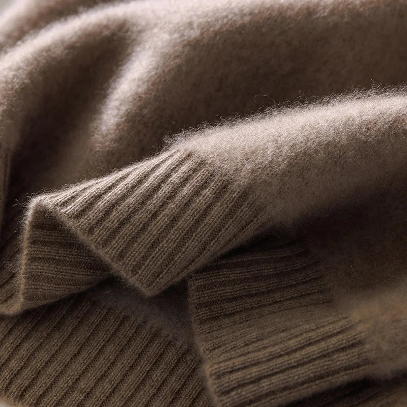 Pure Wool Round Neck Sweater for Men – Winter Essential
