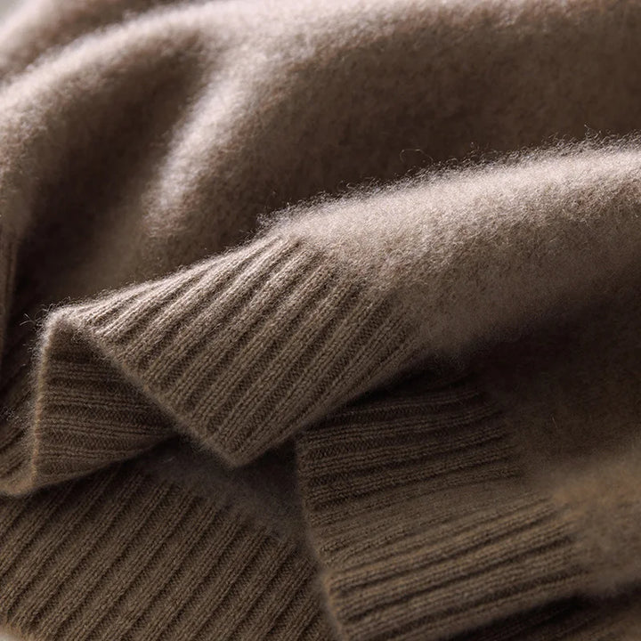 Pure Wool Round Neck Sweater for Men – Winter Essential

