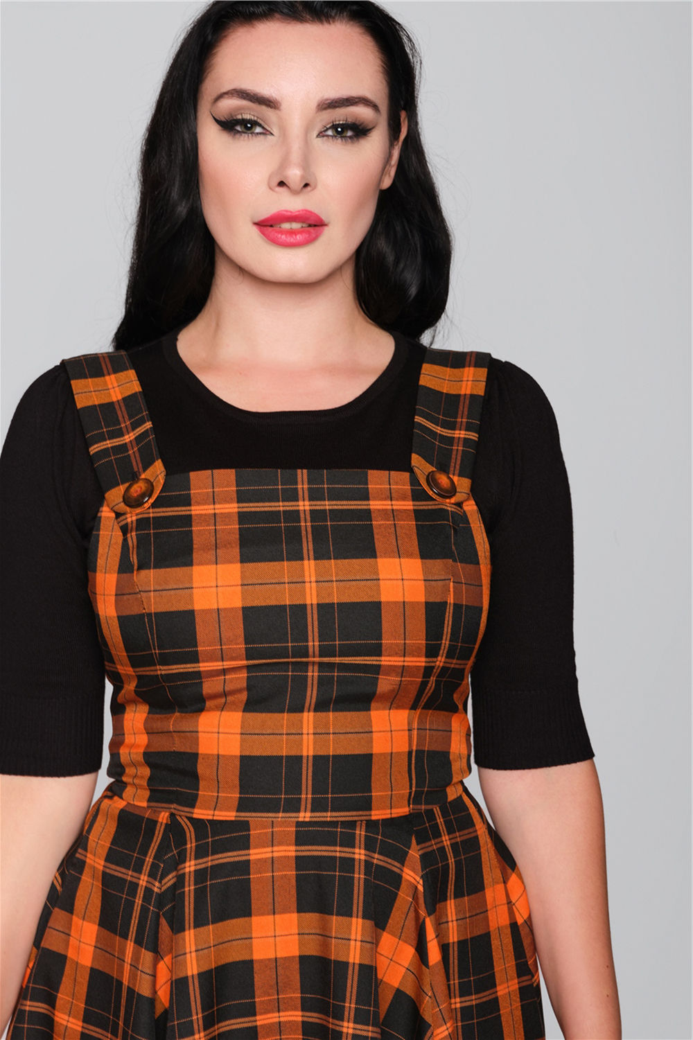 Retro Checkered Swing Dress