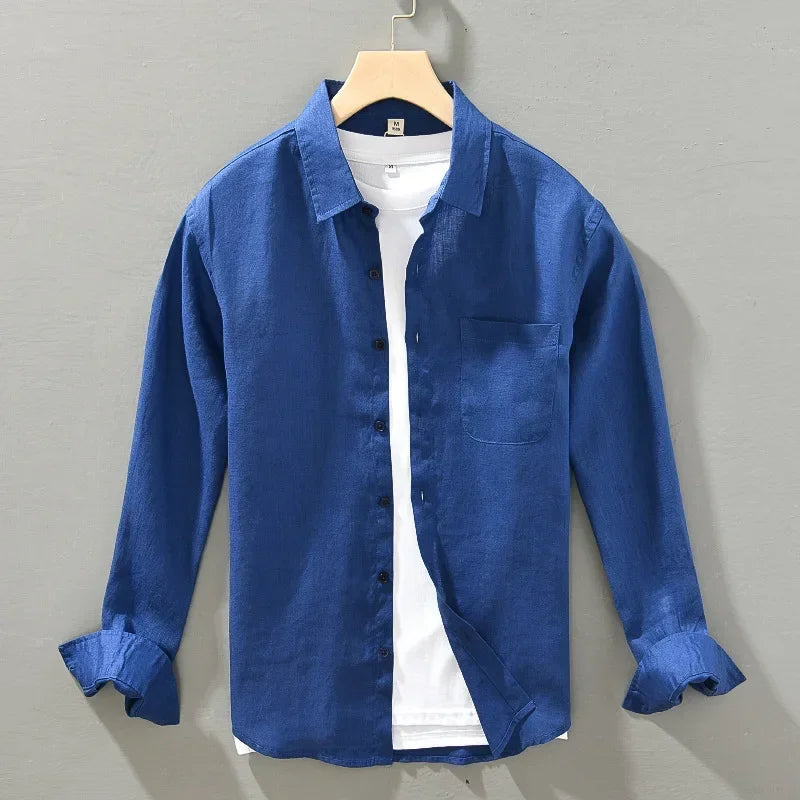 Long sleeve linen shirt