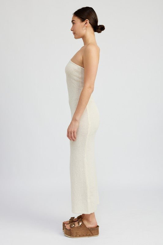 Sophisticated One Shoulder Evening Maxi Dress
