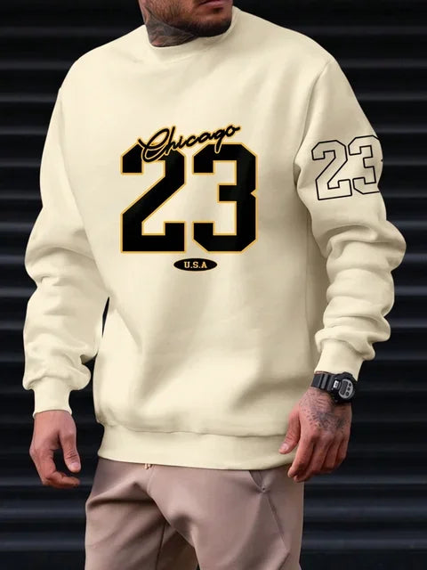 Trendy Crewneck Sweatshirt – USA Art Letter Print Pullover

