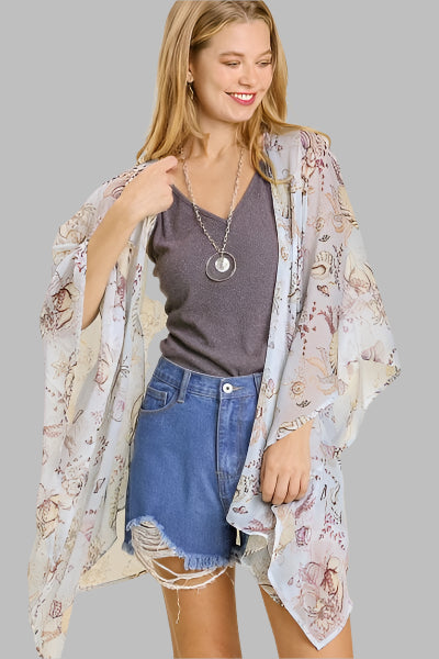 Umgee Lightweight Floral Kimono