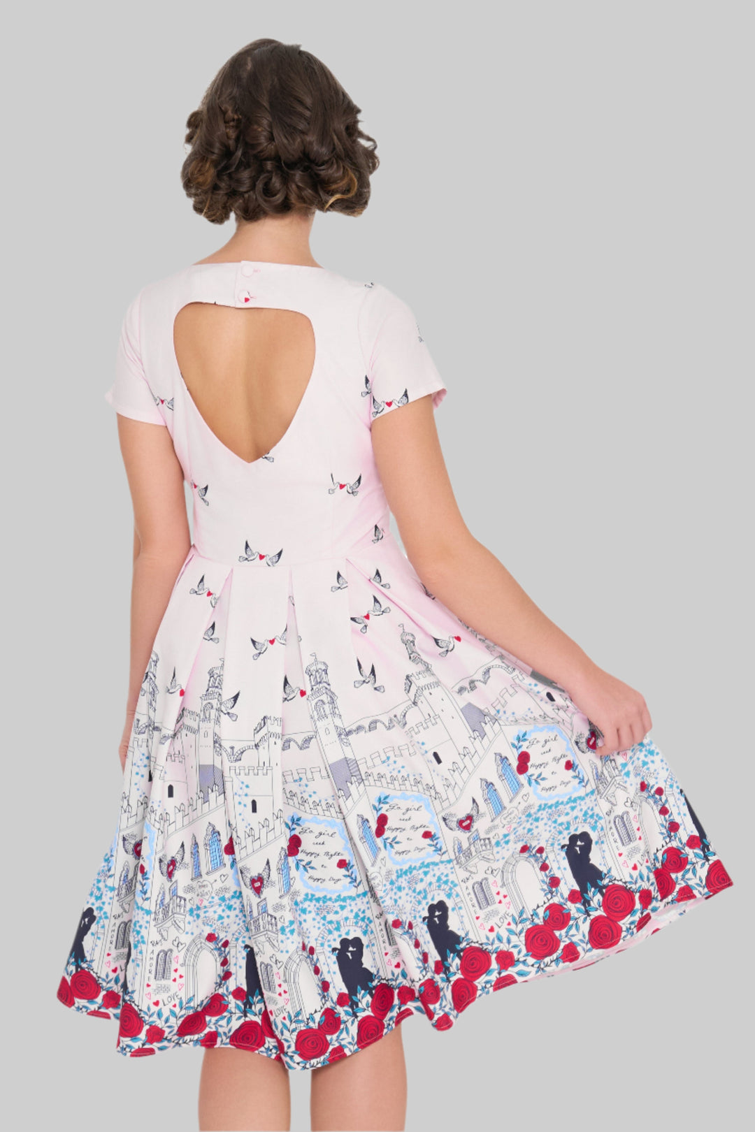 Verona Printed Winged Dress