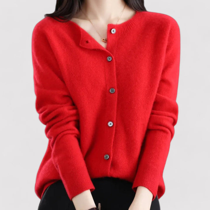 Women's Open Neck Buttonless Cardigan